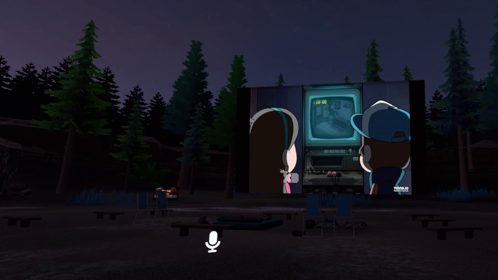 Campsite Movie Night